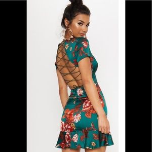PLT Emerald floral dress